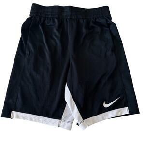Nike Athletic Shorts Boys Medium Black White